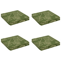 vidaXL 4-delade Sittdynor VUGHT 4 st 100% Polyester Bladdesign