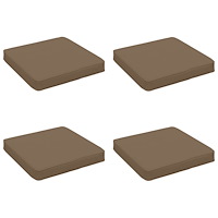 vidaXL 4-delade Sittdynor VUGHT 4 st 100% Polyester Taupe