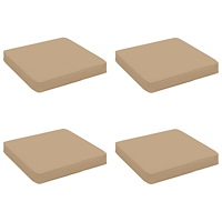 vidaXL 4-delade Sittdynor VUGHT 4 st 100% Polyester Sand