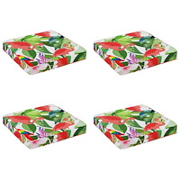 vidaXL 4-delade Sittdynor VUGHT 4 st 100% Polyester Flerfärgsdesign