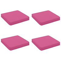 vidaXL 4-delade Sittdynor VUGHT 4 st 100% Polyester Rosa
