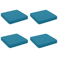 vidaXL 4-delade Sittdynor VUGHT 4 st 100% Polyester Ljusblå