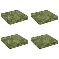 vidaXL 4-delade Sittdynor VUGHT 4 st 100% Polyester Bladdesign