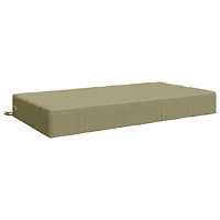 vidaXL Sittkudde SOEST 100% Polyester Ljusgrön 120 x 60 x 15 cm