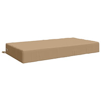 vidaXL Sittkudde SOEST 100% Polyester Sand 120 x 60 x 15 cm