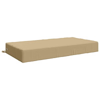 vidaXL Sittkudde SOEST 100% Polyester Beige 120 x 60 x 15 cm