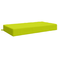 vidaXL Sittkudde SOEST 100% Polyester Ljusgrön 120 x 60 x 15 cm