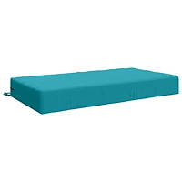 vidaXL Sittkudde SOEST 100% Polyester Turkos 120 x 60 x 15 cm