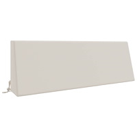 vidaXL Ryggkudde SOEST 100% Polyester Vit 120 x 20 x 40 cm