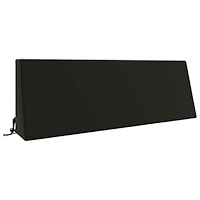 vidaXL Ryggkudde SOEST 100% Polyester Svart 120 x 20 x 40 cm