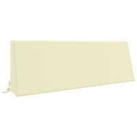 vidaXL Ryggkudde SOEST 100% Polyester Gräddvit 120 x 20 x 40 cm