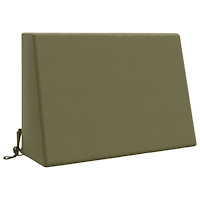vidaXL Ryggkudde SOEST 100% Polyester Olivgrön 60 x 20 x 40 cm