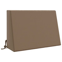 vidaXL Ryggkudde SOEST 100% Polyester Taupe 60 x 20 x 40 cm