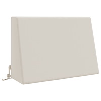 vidaXL Ryggkudde SOEST 100% Polyester Vit 60 x 20 x 40 cm