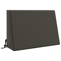 vidaXL Ryggkudde SOEST 100% Polyester Antracit 60 x 20 x 40 cm