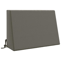 vidaXL Ryggkudde SOEST 100% Polyester Grå 60 x 20 x 40 cm