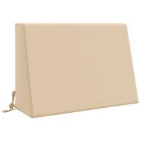 vidaXL Ryggkudde SOEST 100% Polyester Gräddvit 60 x 20 x 40 cm