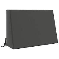vidaXL Ryggkudde SOEST 100% Polyester Antracit 60 x 20 x 40 cm