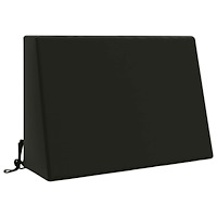 vidaXL Ryggkudde SOEST 100% Polyester Svart 60 x 20 x 40 cm