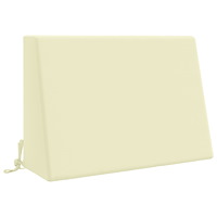 vidaXL Ryggkudde SOEST 100% Polyester Gräddvit 60 x 20 x 40 cm