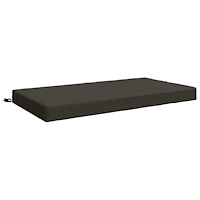 vidaXL Sittkudde SOEST 100% Polyester Antracit 120 x 80 x 10 cm