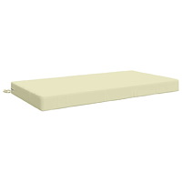 vidaXL Sittkudde SOEST 100% Polyester Gräddvit 120 x 80 x 10 cm