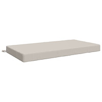 vidaXL Sittkudde SOEST 100% Polyester Vit 120 x 60 x 10 cm