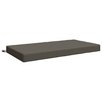 vidaXL Sittkudde SOEST 100% Polyester Grå 120 x 60 x 10 cm