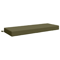 vidaXL Sittkudde SOEST 100% Polyester Olivgrön 120 x 40 x 10 cm