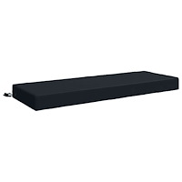 vidaXL Sittkudde SOEST 100% Polyester Mörkblå 120 x 40 x 10 cm