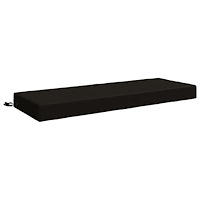 vidaXL Sittkudde SOEST 100% Polyester Svart 120 x 40 x 10 cm