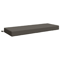 vidaXL Sittkudde SOEST 100% Polyester Grå 120 x 40 x 10 cm