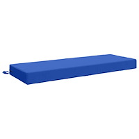 vidaXL Sittkudde SOEST 100% Polyester Kungsblå 120 x 40 x 10 cm