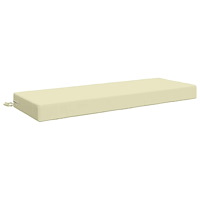 vidaXL Sittkudde SOEST 100% Polyester Gräddvit 120 x 40 x 10 cm