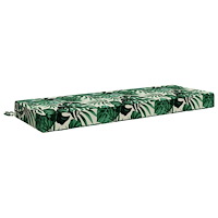 vidaXL Sittkudde SOEST 100% Polyester Bladmönster 120 x 40 x 10 cm