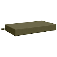 vidaXL Sittkudde SOEST 100% Polyester Olivgrön 70 x 40 x 10 cm