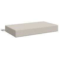 vidaXL Sittkudde SOEST 100% Polyester Vit 70 x 40 x 10 cm