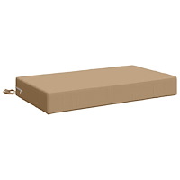 vidaXL Sittkudde SOEST 100% Polyester Sand 70 x 40 x 10 cm