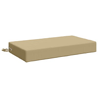 vidaXL Sittkudde SOEST 100% Polyester Beige 70 x 40 x 10 cm