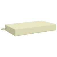 vidaXL Sittkudde SOEST 100% Polyester Gräddvit 70 x 40 x 10 cm
