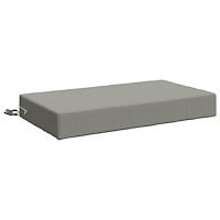 vidaXL Sittkudde SOEST 100% Polyester Grå 70 x 40 x 10 cm
