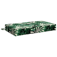 vidaXL Sittkudde SOEST 100% Polyester Bladmönster 70 x 40 x 10 cm