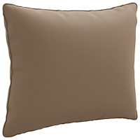 vidaXL 1-delad ryggkudde PUTTEN 100% Polyester Taupe 50 x 40 x 15 cm