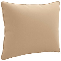 vidaXL 1-delad ryggkudde PUTTEN 100% Polyester Sand 50 x 40 x 15 cm