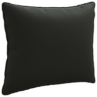 vidaXL 1-delad ryggkudde PUTTEN 100% Polyester Svart 50 x 40 x 15 cm