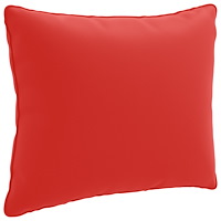 vidaXL 1-delad ryggkudde PUTTEN 100% Polyester Röd 50 x 40 x 15 cm