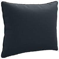 vidaXL 1-delad ryggkudde PUTTEN 100% Polyester Mörkblå 60 x 40 x 15 cm