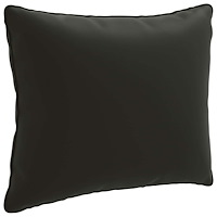 vidaXL 1-delad ryggkudde PUTTEN 100% Polyester Svart 60 x 40 x 15 cm