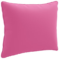 vidaXL 1-delad ryggkudde PUTTEN 100% Polyester Rosa 60 x 40 x 15 cm