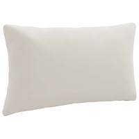 vidaXL 1-delad ryggkudde PUTTEN 100% Polyester Vit 70 x 40 x 15 cm